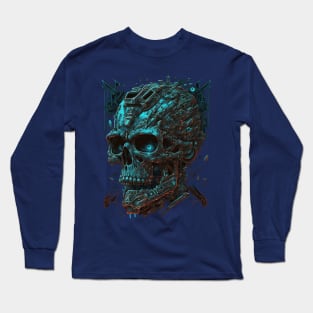 Sci- Fi Skull Long Sleeve T-Shirt